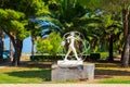 Gioiosa Marea, SICILY, Italy - 02 October 2023. The memorial to Annarita Sidoti, an Italian track and field athlete in the Royalty Free Stock Photo