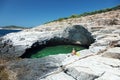 Giola Natural Pool on Thassos island