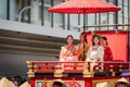 Gion Matsuri Festival, Hanagasa Junko Parade. Kyoto, Japan. Royalty Free Stock Photo