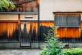 Gion shirakawa Japanese traditional street in Kyoto, Japan Royalty Free Stock Photo