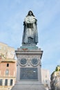 Giordano Bruno statue at the Campo Dei Fiori square in Rome Royalty Free Stock Photo