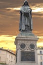 Giordano bruno statue Royalty Free Stock Photo
