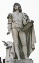 Giorgione marble statue, marble statues, castle in Castelfranco Veneto, in Italy Royalty Free Stock Photo