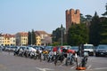 Giorgione Square in Conegliano, Veneto, Italy Royalty Free Stock Photo