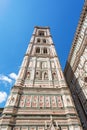 Giotto`s bell tower facade in Florence