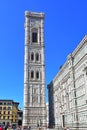 Giotto`s Campanile or Belltower, Piazza del Duomo, Florence or Firenze, Italy Royalty Free Stock Photo