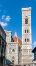 Giotto`s Campanile and Duomo Basilica - Florence Royalty Free Stock Photo