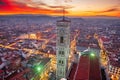 Giottos Bell Tower in Florence, Italy at Dusk Royalty Free Stock Photo