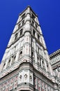 Giottos Campanile and Basilica di Santa Maria del Fiore in Florence, Italy Royalty Free Stock Photo