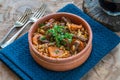 Giouvetsi - Greek baked dish with beef and orzo pasta
