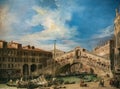 The Rialto Bridge from the South by Canaletto
