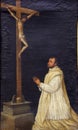 Giovanni Battista Moroni: Monk before a crucifix