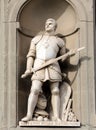 Giovanni dalle Bande Nere in the Niches of the Uffizi Colonnade, Florence.