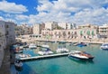 Giovinazzo touristic port. Apulia. Royalty Free Stock Photo