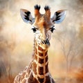 Giraffe African Wildlife Background Animals are Cute