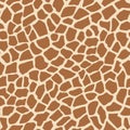 Giraffe animal print vector seamless pattern
