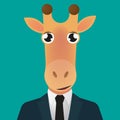 Giraffe avatar wearing suit