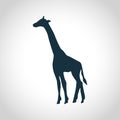 Giraffe black silhouette