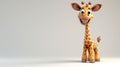 Giraffe cartoon character grinning with a hand gesture.
