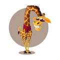 Giraffe Cartoon Vector illustration