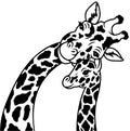 Giraffe clipart vector