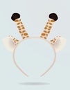 Giraffe ears and antenna head band mask