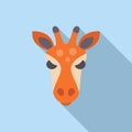 Giraffe face minimalist design icon vector illustration Royalty Free Stock Photo