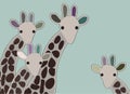 Giraffe family