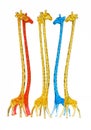 Giraffe glass figurines Royalty Free Stock Photo