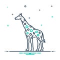 Mix icon for Giraffe, herbivores and nature