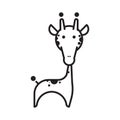 Giraffe icon. Vector illustration decorative design