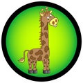 Giraffe illustration.