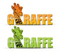 Giraffe label