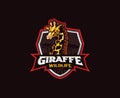Giraffe mascot logo design