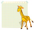 Giraffe on note template