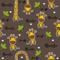 Giraffe pattern Royalty Free Stock Photo