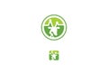 Giraffe Pulse Health Logo Vector icon