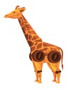 Giraffe robot animal robotic toy creature machine futuristic cyborg illustration graphic