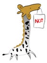 Giraffe says ' no ' Royalty Free Stock Photo