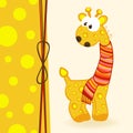 Giraffe with scarf