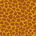 Giraffe skin texture seamless pattern vector Royalty Free Stock Photo