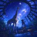 Giraffe at Stellar Observatory | Stock Image Royalty Free Stock Photo