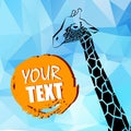 Giraffe vector animal wild african tall Royalty Free Stock Photo