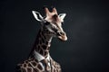 Giraffe wearing business suit. Generate ai