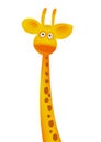 Giraffe yellow Africa minimalism animal character cartoon illustration