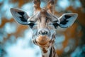 Giraffes beauty revealed in a close up photography composition