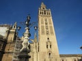 Giralda Bell Tower of the Seville Cathedral Royalty Free Stock Photo