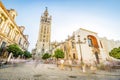 Giralda in Cathedral of Saint Mary, Seville, Spain Royalty Free Stock Photo