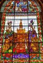 Giralda Tower Stained Glass Seville Cathedral Spain