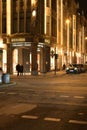 Girardet house with Hermes sign on the Koe in and cars parked on the street Royalty Free Stock Photo